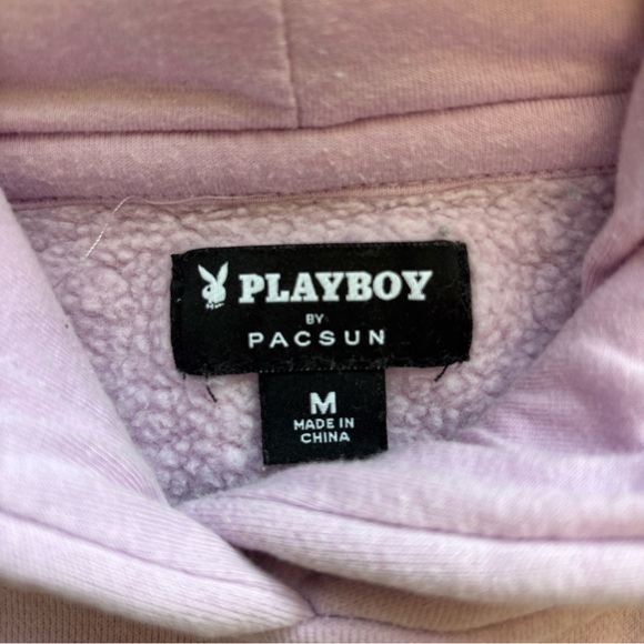 PLAYBOY by Pacsun Soft Pink Playboy Logo Hoodie - Picture 2 of 8